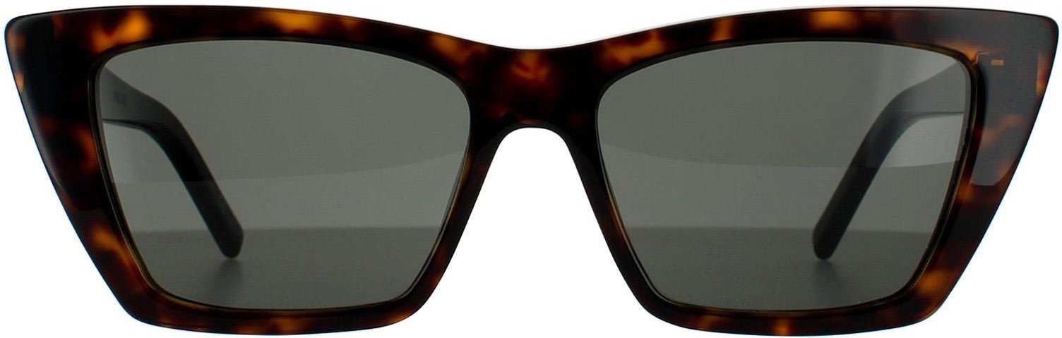 Saint Laurent Cat Eye Damen dunkle Havanna grau Sonnenbrille
