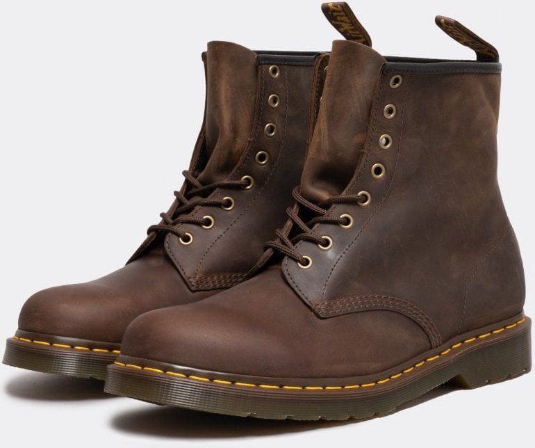 Kaufen Sie Dr. Martens 1460 Crazy Horse Damen Gaucho Braune Lederstiefeletten