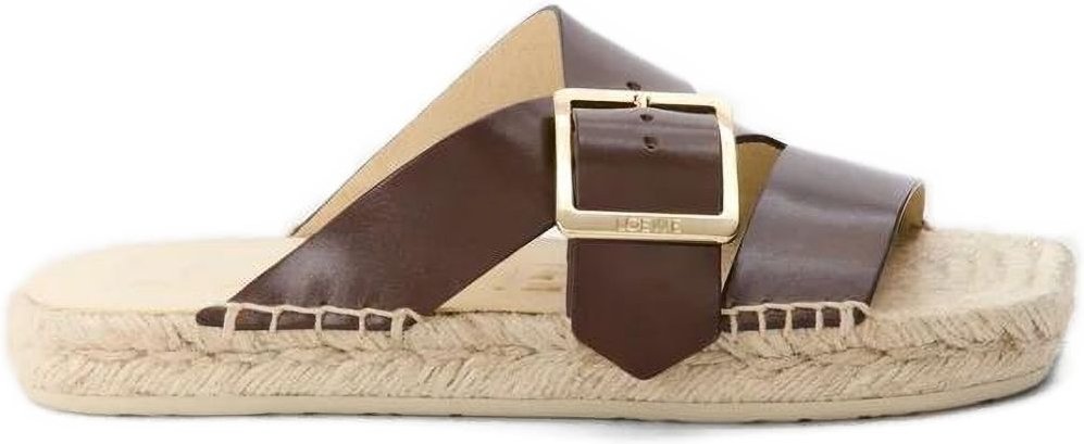 Blütenblatt Vegetal Leder Sandalen