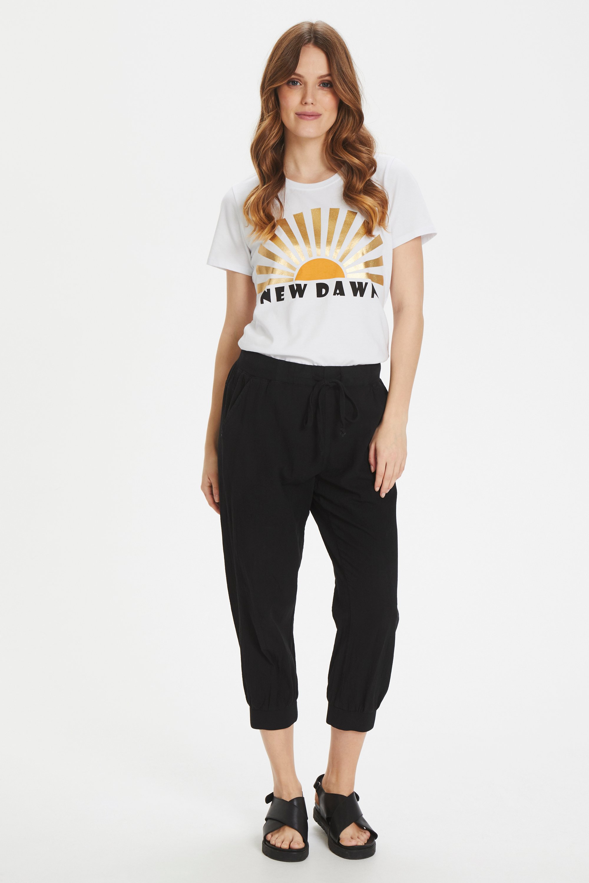 Caprihose Regular fit Black