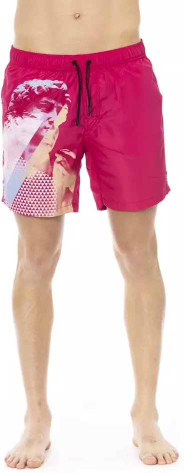 Badehosen mit geometrischem Figurenmuster