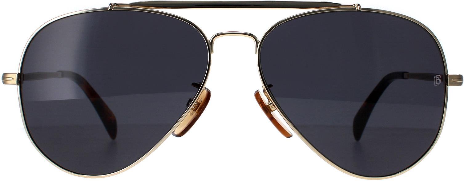 David Beckham Aviator Herren Gold Grau DB1004/S