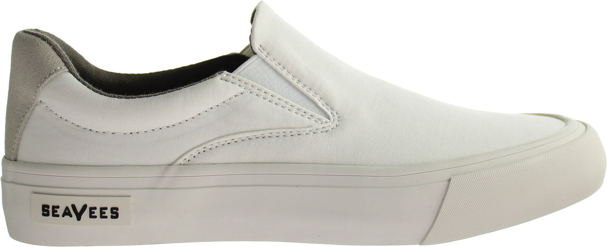Seavees Hawhrone Slip auf Standard Bleach Poplin Twill von weißen Frauenschuhen