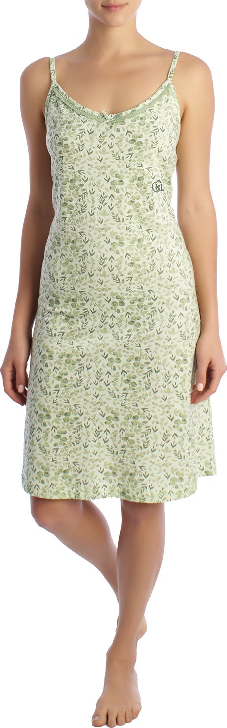 Damen Sommernachthemd mit dünnen Trägern KL45300