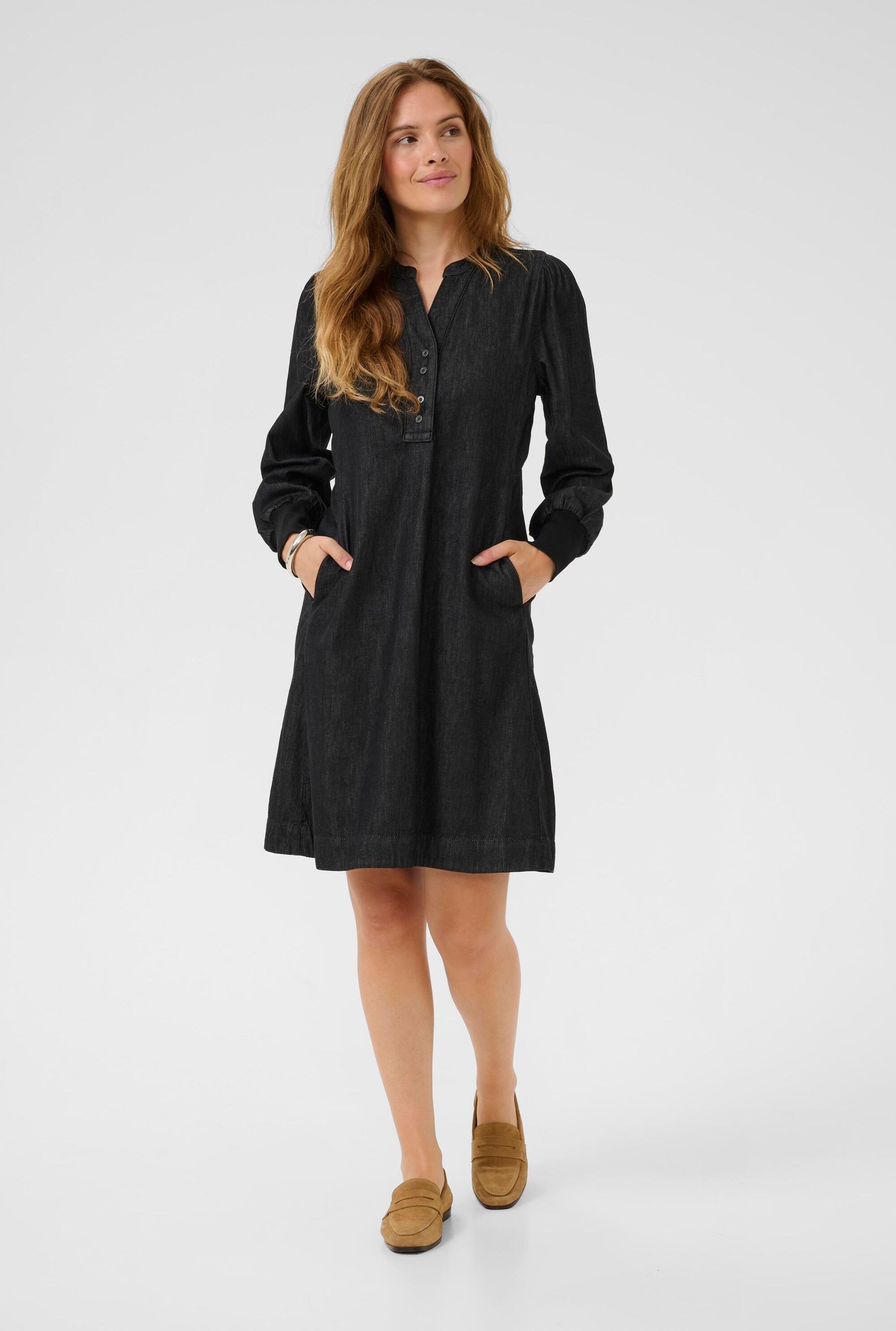 Denimkleid CUhilka Classic fit black
