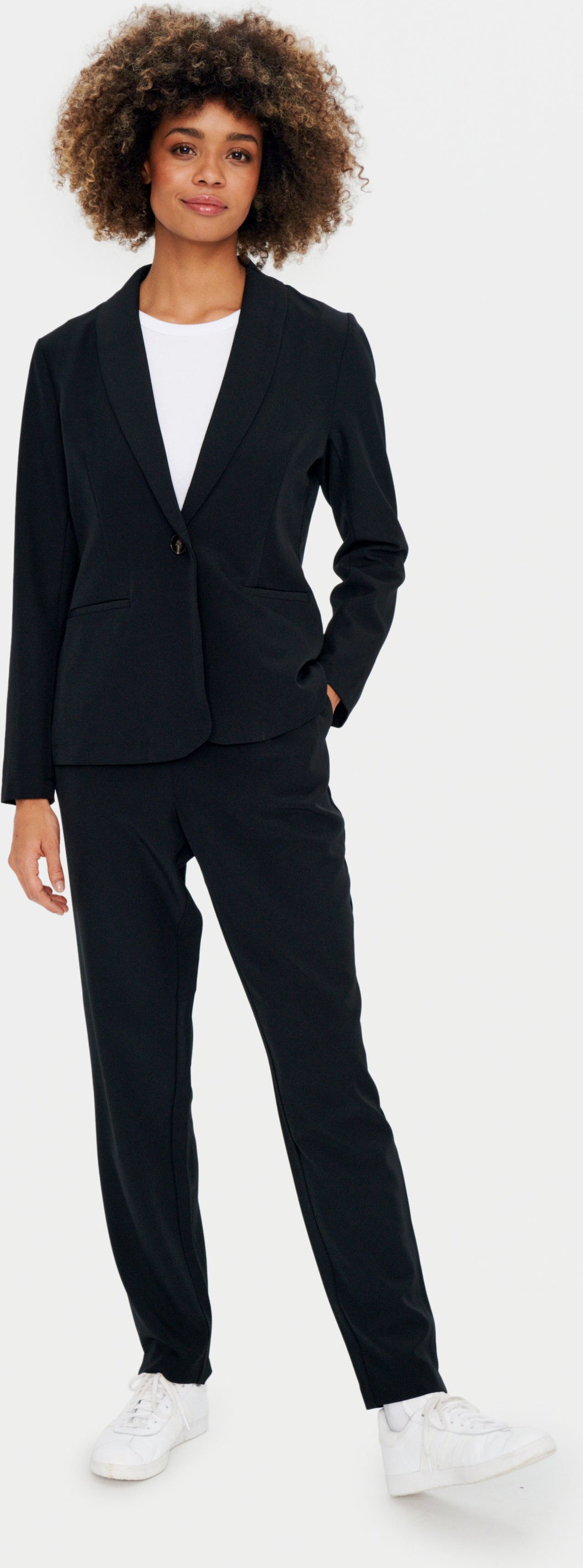 Blazer Gerade Passform black
