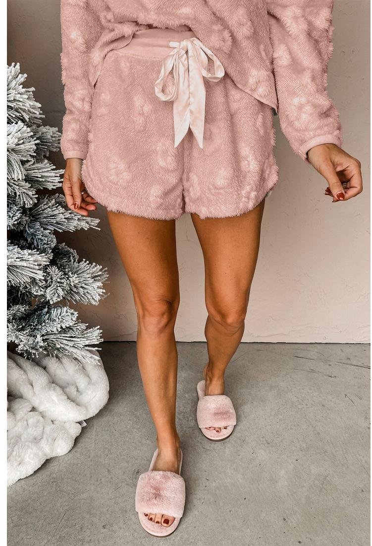 Thumbnail - Azura Exchange Damen Tie-Dye Fuzzy Schlafanzug-Set Rosa
