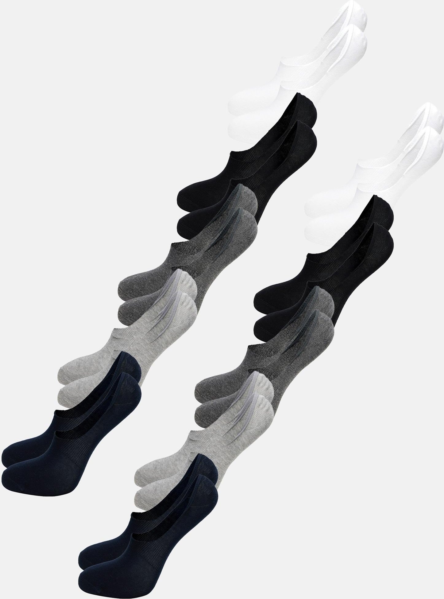 Tazzio Herren Füßlinge Babet Invisible 10er-Pack