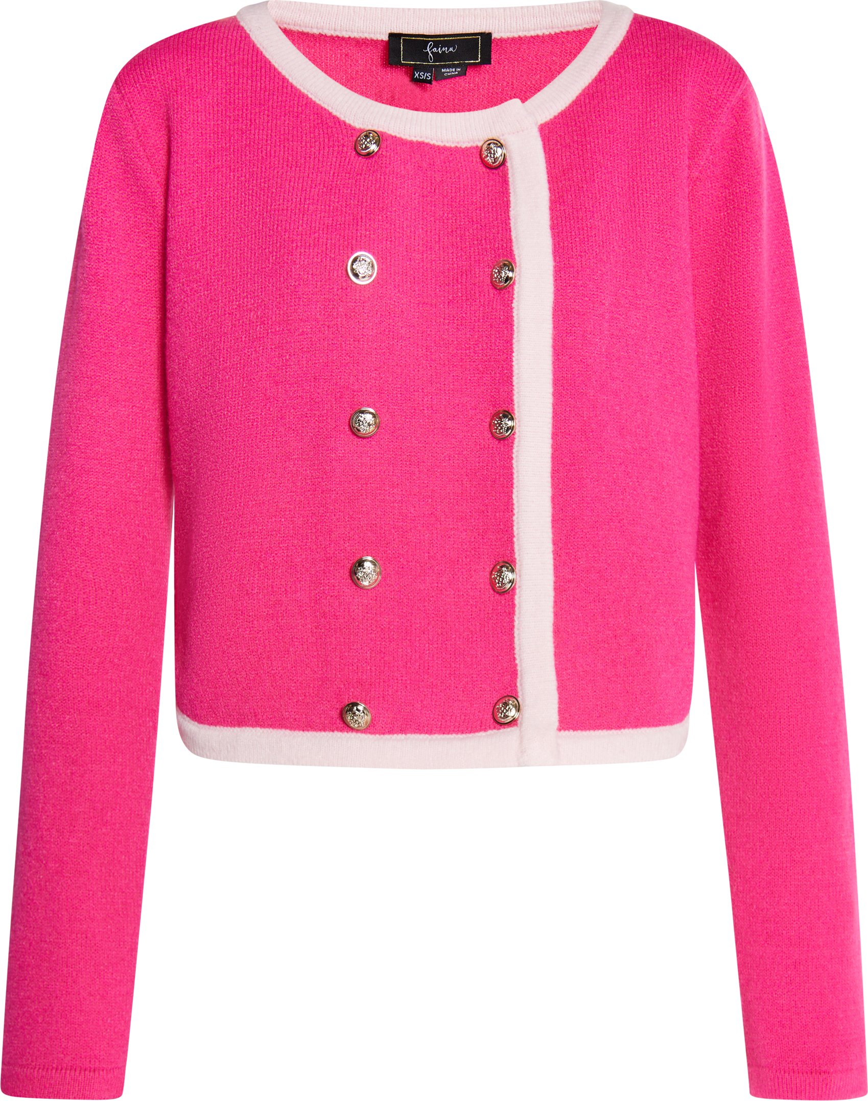 Thumbnail - Faina Strickjacke Damen Rosa