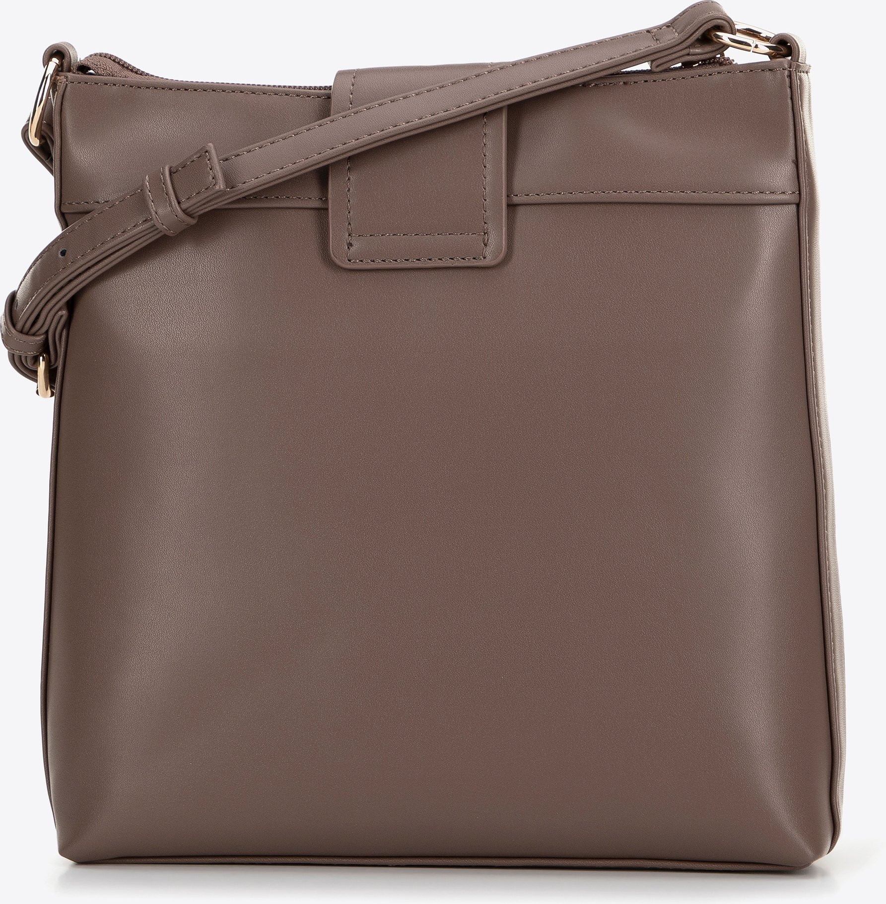 Wittchen Damen-Umhängetasche aus Öko-Leder mit Logo, beige