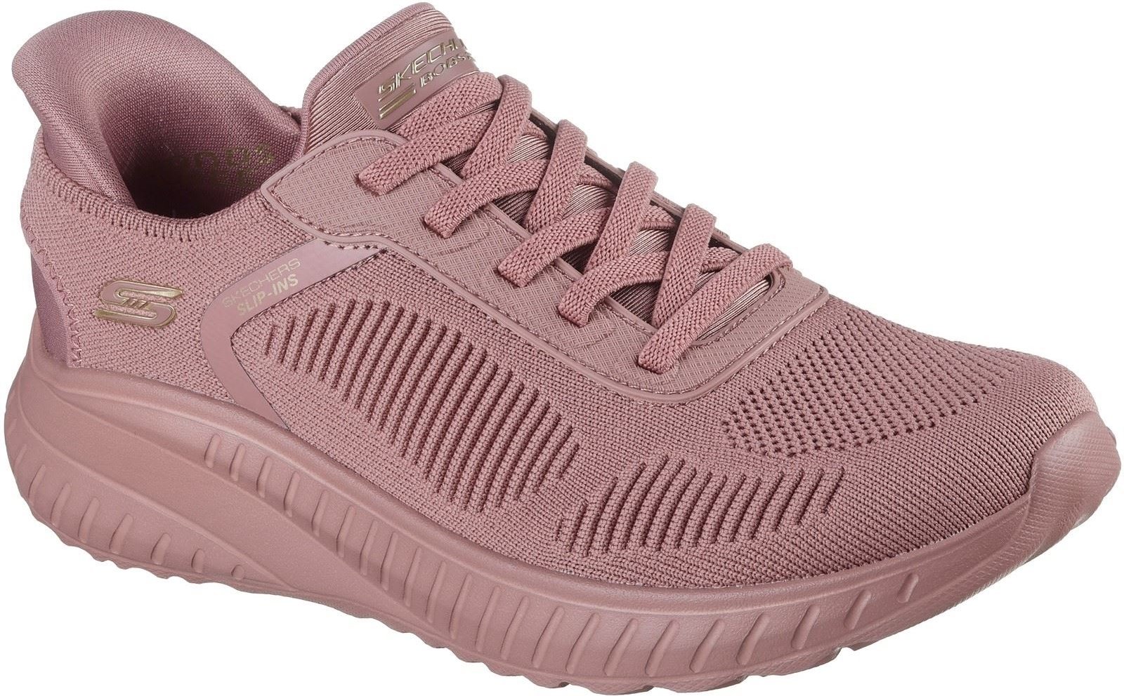 Skechers BOBS Sport Squad Chaos Polyester Damen Sneaker in Rose