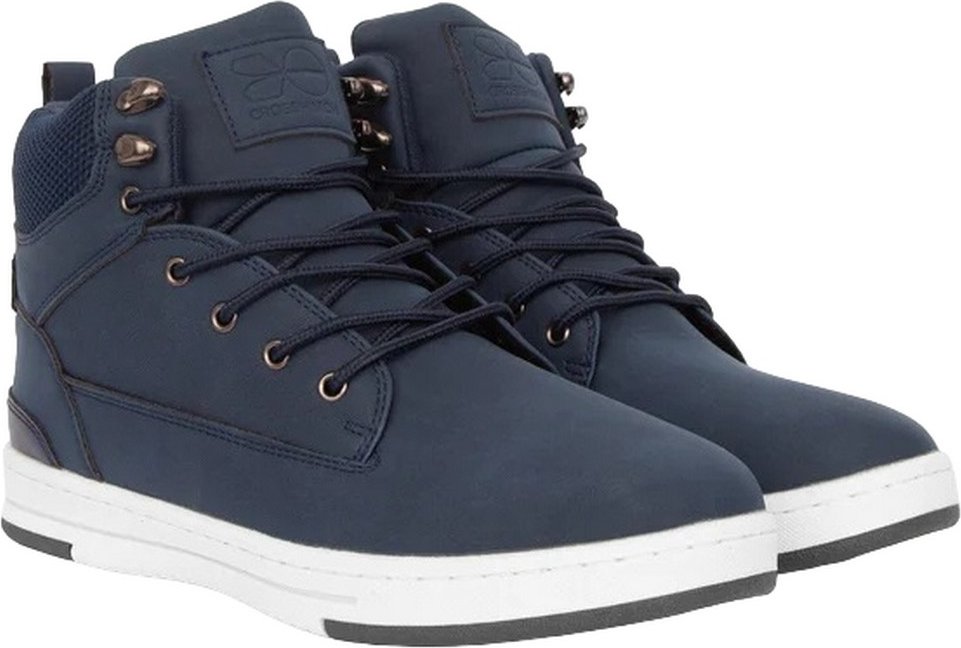 Crosshatch - Herren Sneaker "Staiger", Leder (Marineblau)