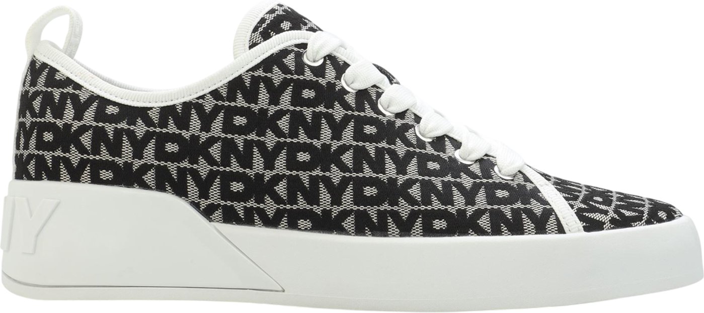 DKNY - "Mar" Sneaker für Damen, Kunststoff (Weiß/Schwarz)