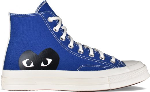 Comme des garçons Hohe Sneakers Chuck Taylor Blau