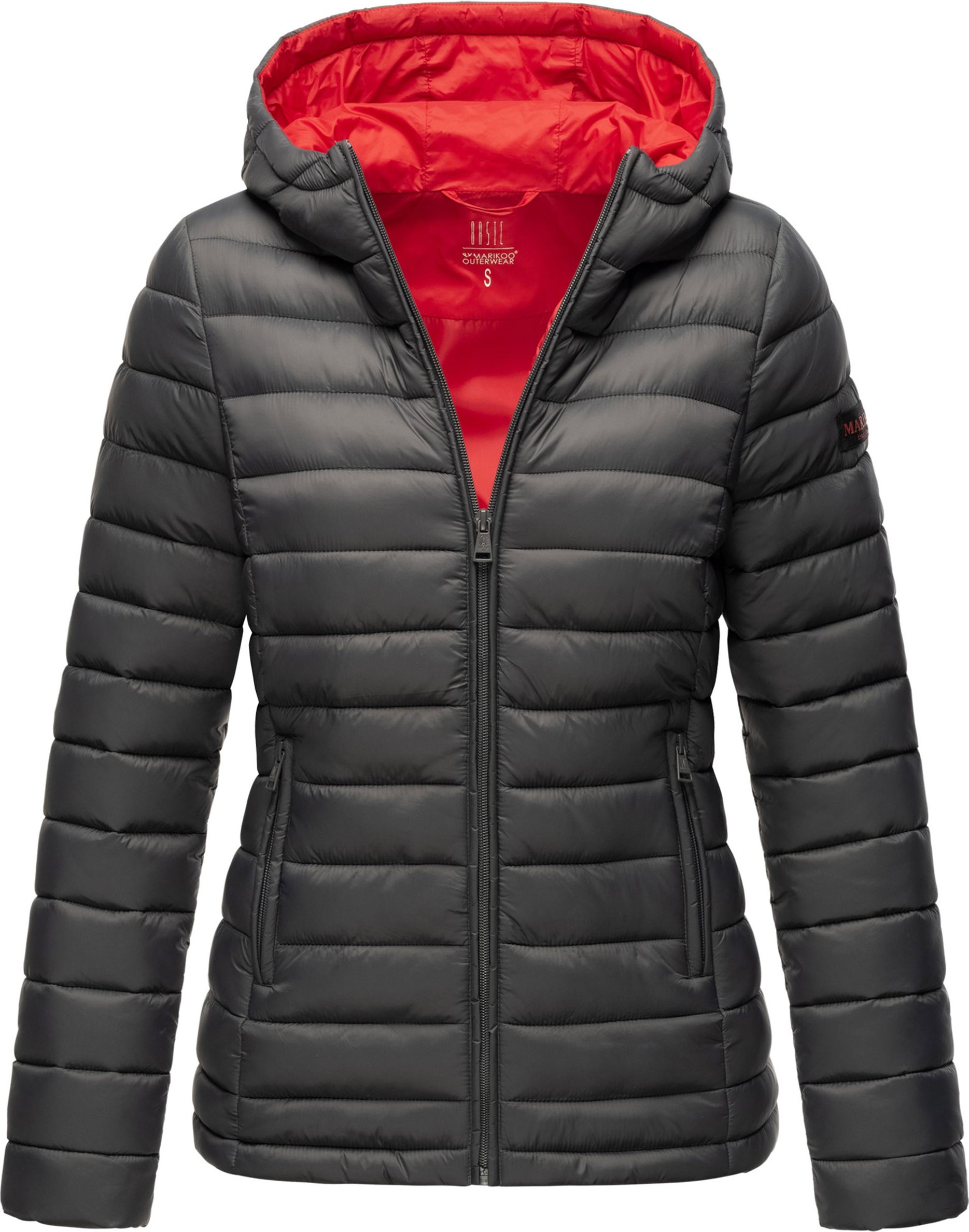 Marikoo Damen Steppjacke Lucy mit Kapuze & leichtem Futter