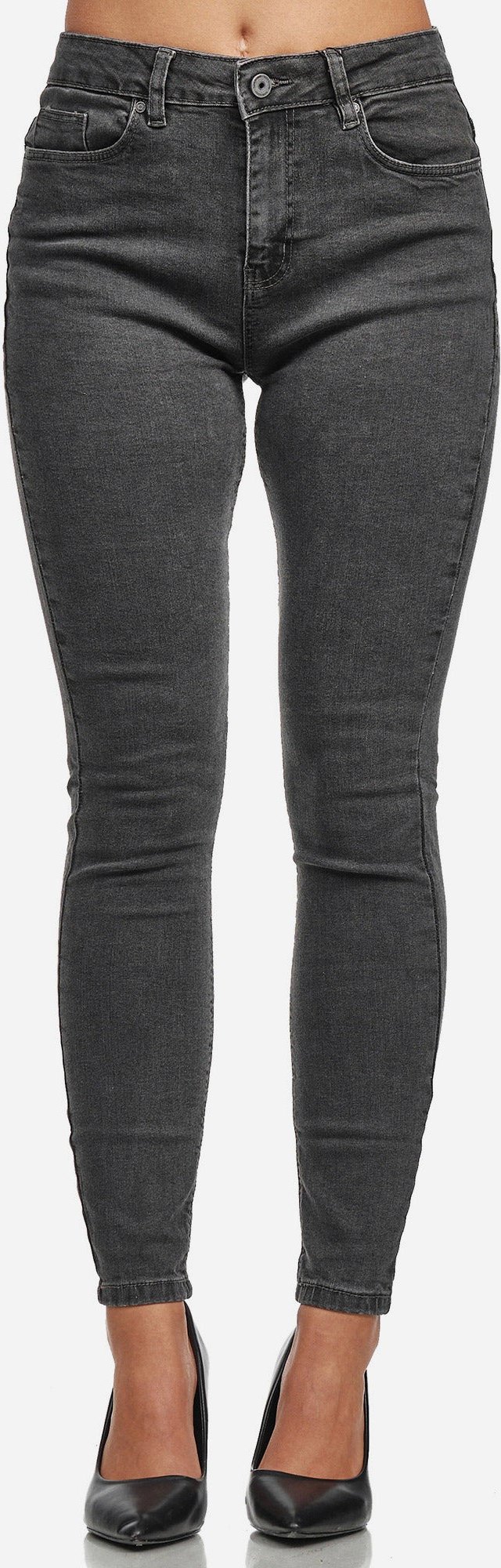 Tazzio Damen Skinny Fit High Waist Jeans