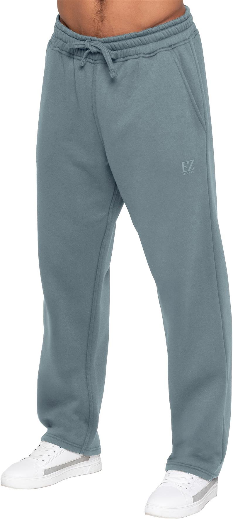 Enzo Milano | Herren Jogginghose mit Offenem Saum