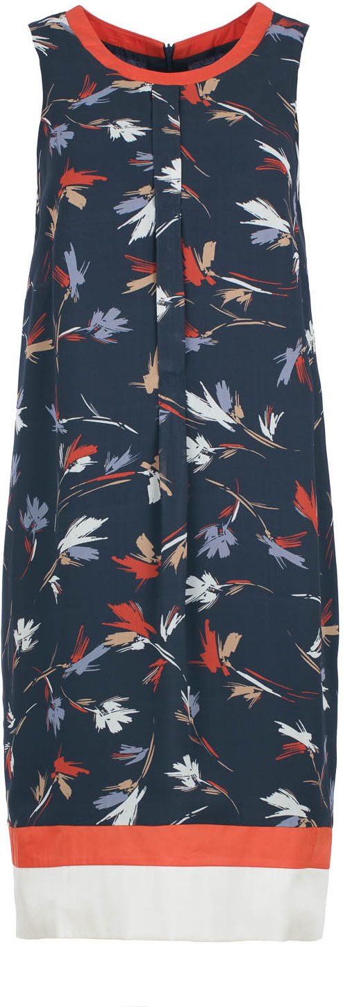 Kleid aus floraler Viskose mit Sommerbrise-Muster