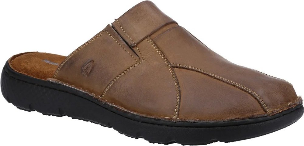 Hush Puppies Herren Carson Leder Pantoletten (Braun)