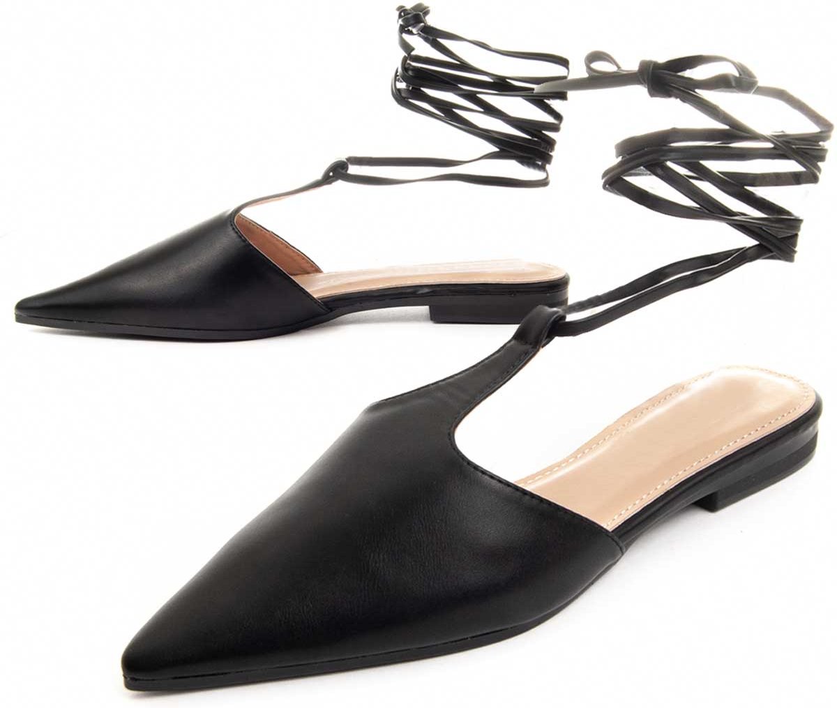 Montevita Ballerine Peca in Schwarz