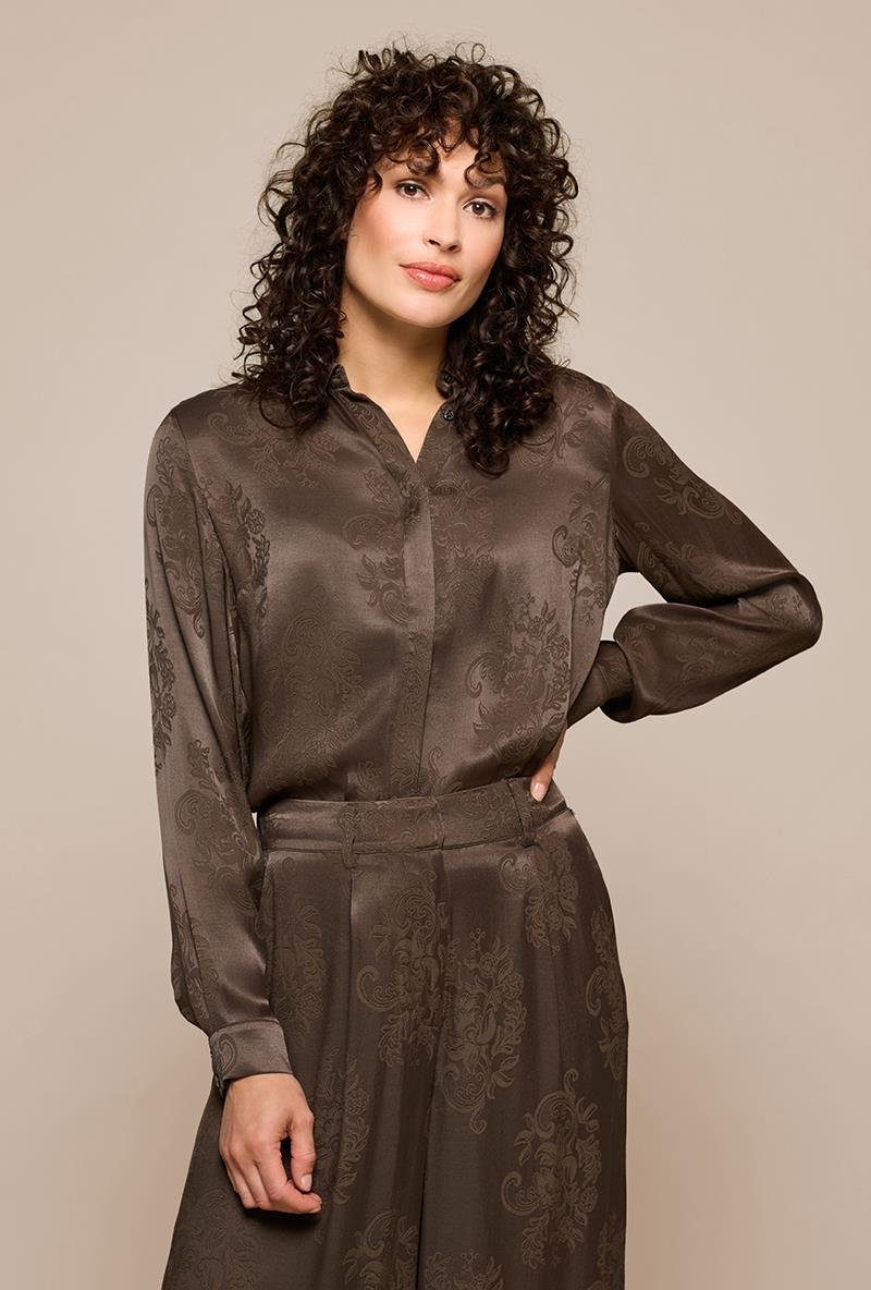 Bellize Bluse Dunkelbraun
