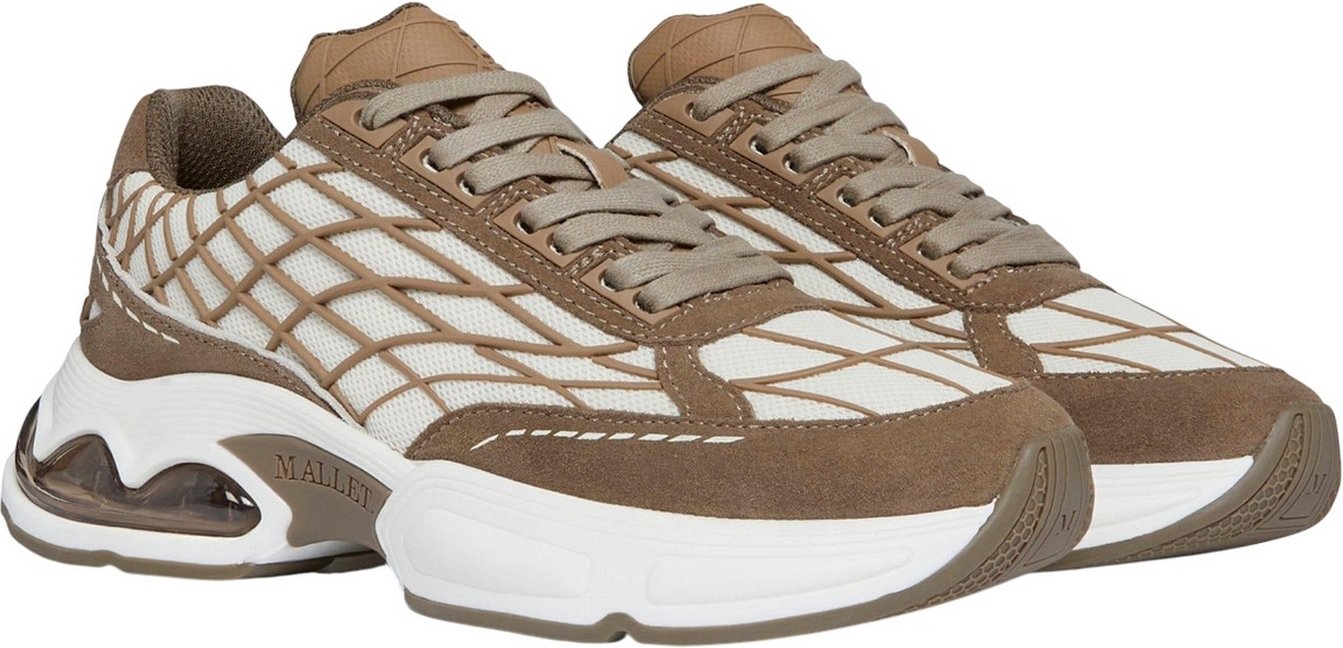 Mallet Damen Neptune Leder Sneakers (Braun)
