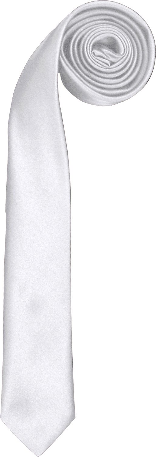 Premier Tie - Schlanke Herren-Retro-Arbeitskrawatte (2er-Pack) (Weiß)