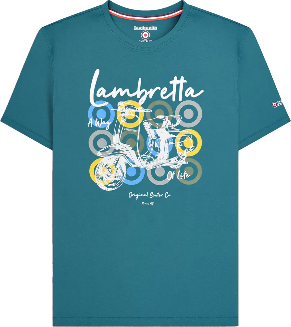 Lambretta - T-Shirt Mit Markenzeichen für Herren (Golfküste)