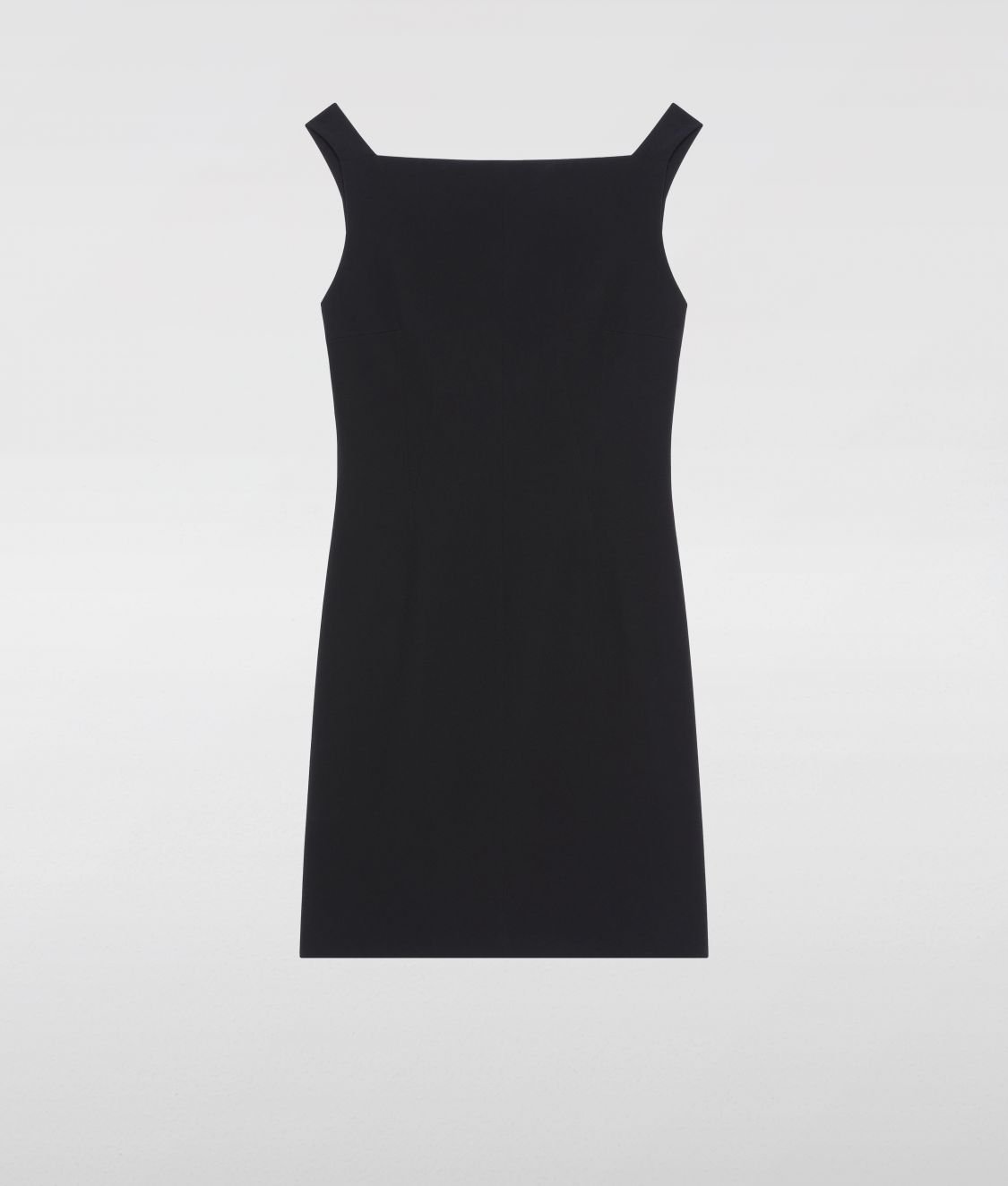 Mini-Kleid Ärmellos Quadratischer Ausschnitt