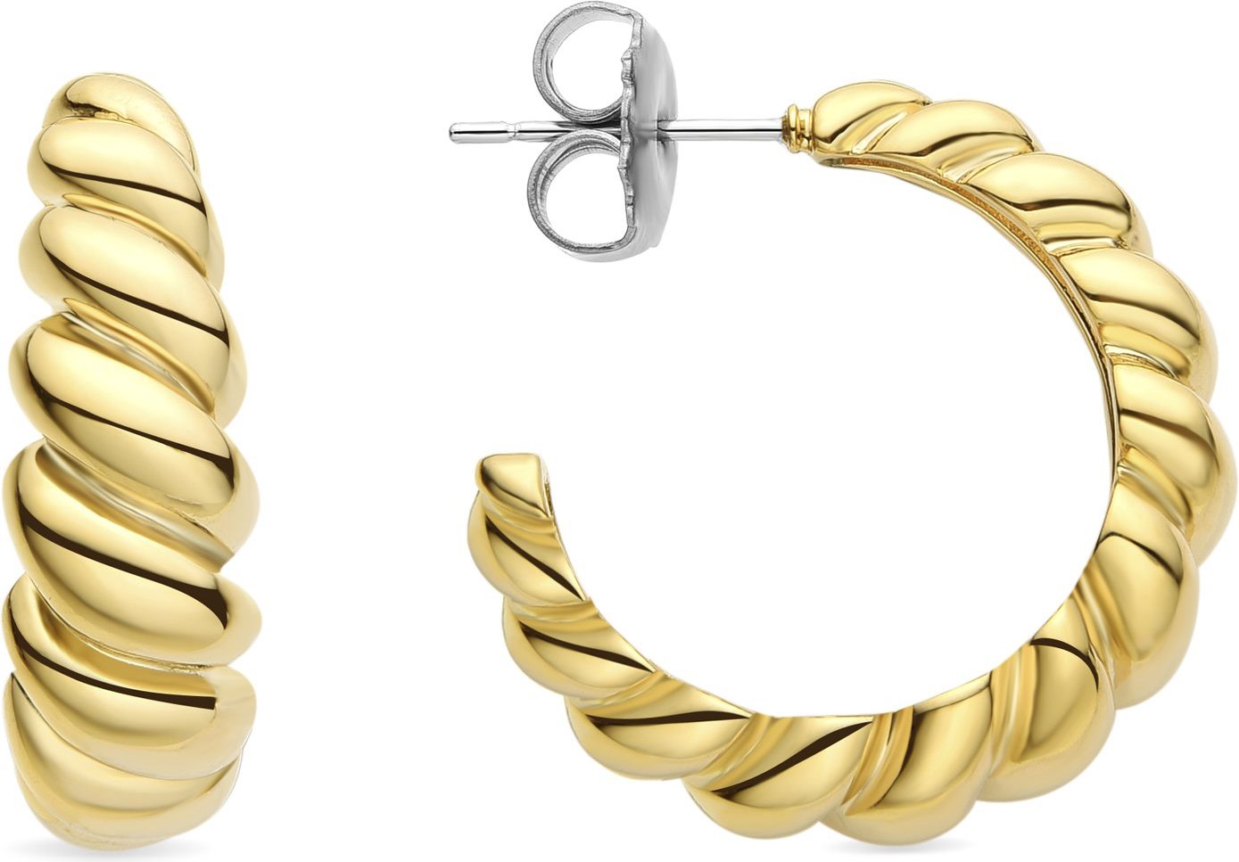 Luxenter Intia-Ohrringe mit 18 Karat Gelbgoldauflage