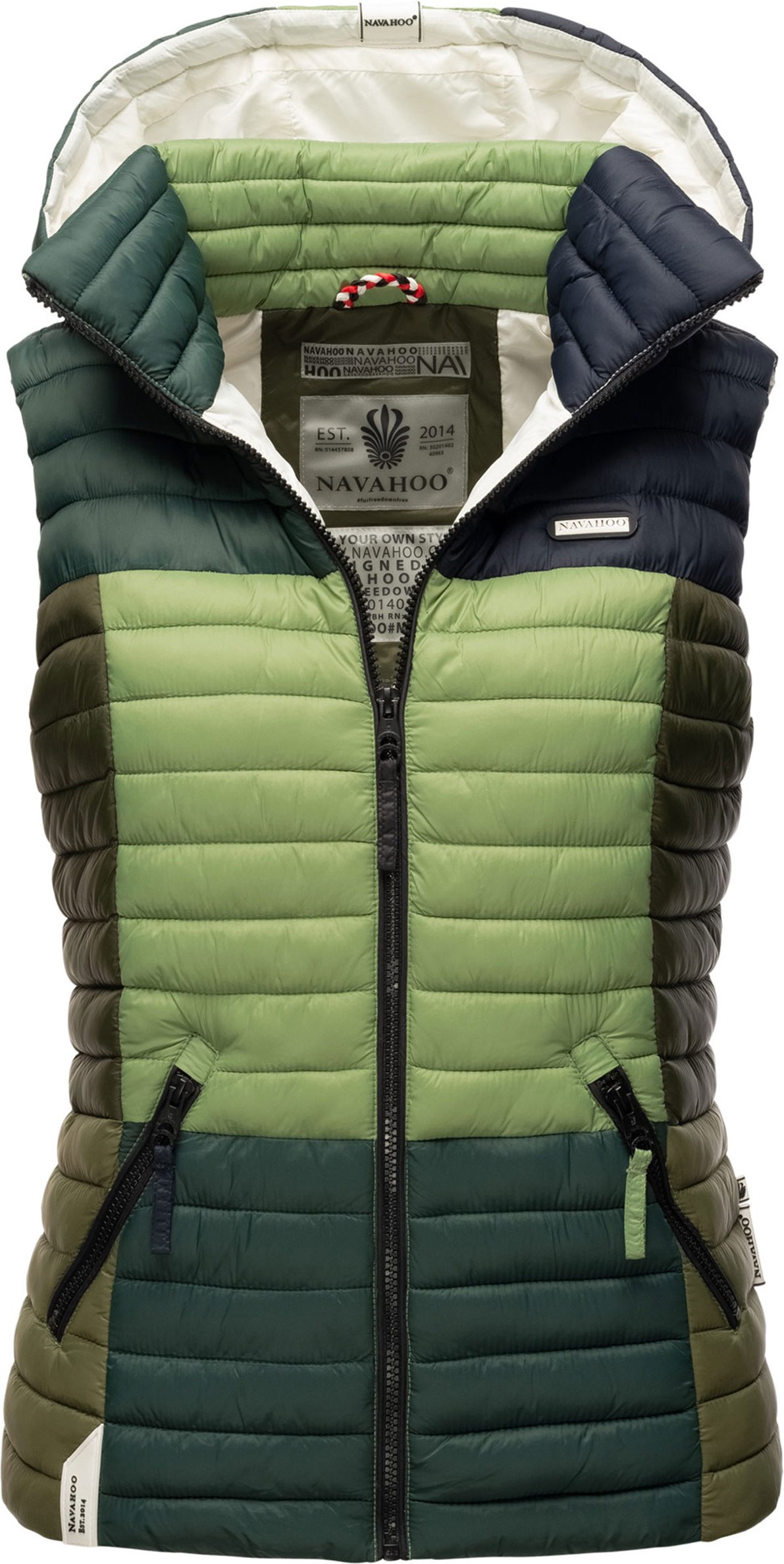 Navahoo Shadaa Multikulti Damen Steppweste – Leicht, farbenfroh & stylisch