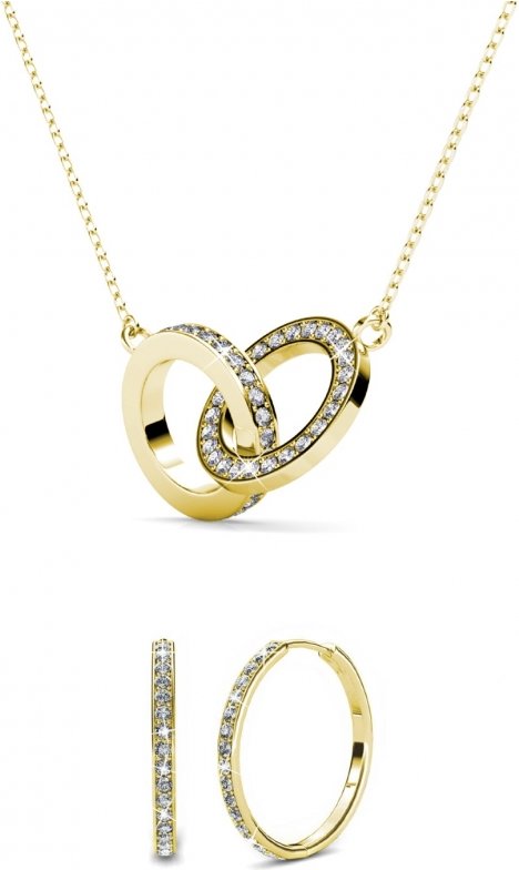 Parures Chic Kreis Zwilling - Doré et Cristal