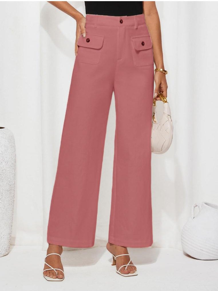 Thumbnail - Damen High Waist Weite Hosen