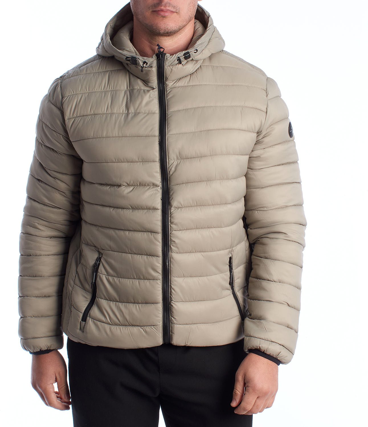 Herren-Steppjacke mit Kapuze US42127019