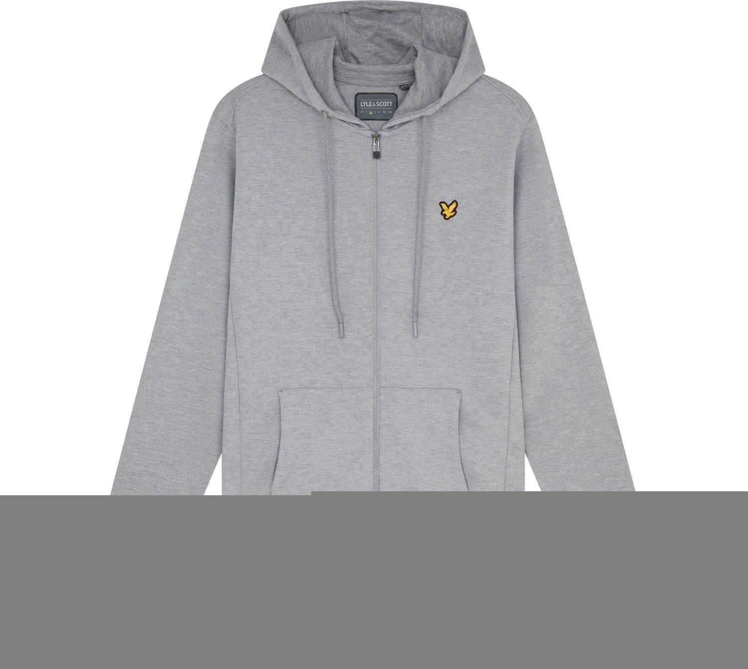 Thumbnail - Lyle & Scott - Hoodie mit durchgehendem Reißverschluss für Herren Fleece (Grau)