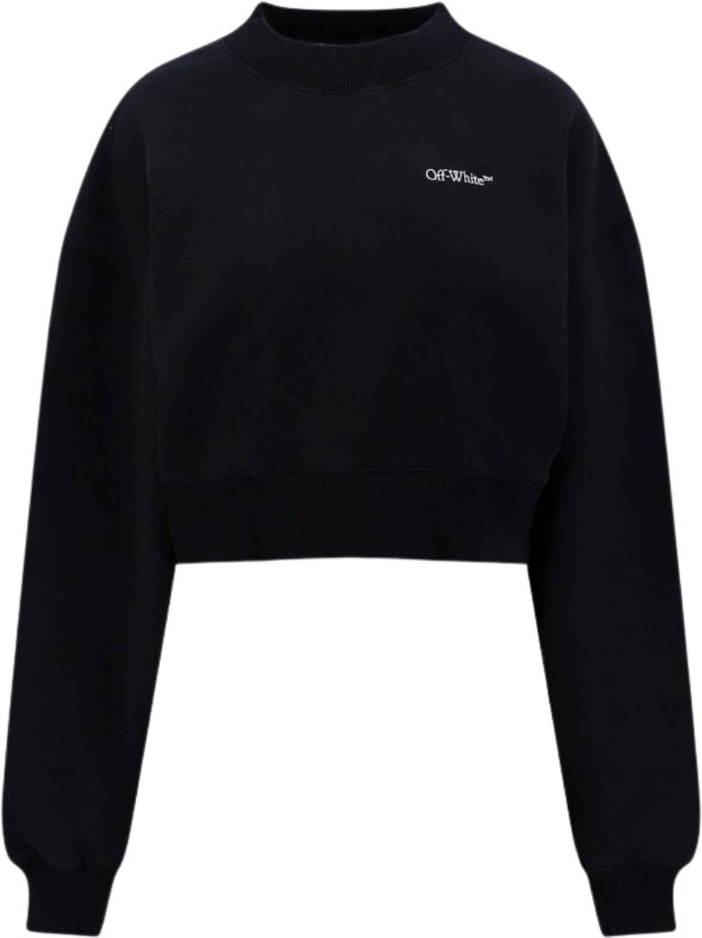 Off-white For All Book Cropped Over Crewneck Schwarz