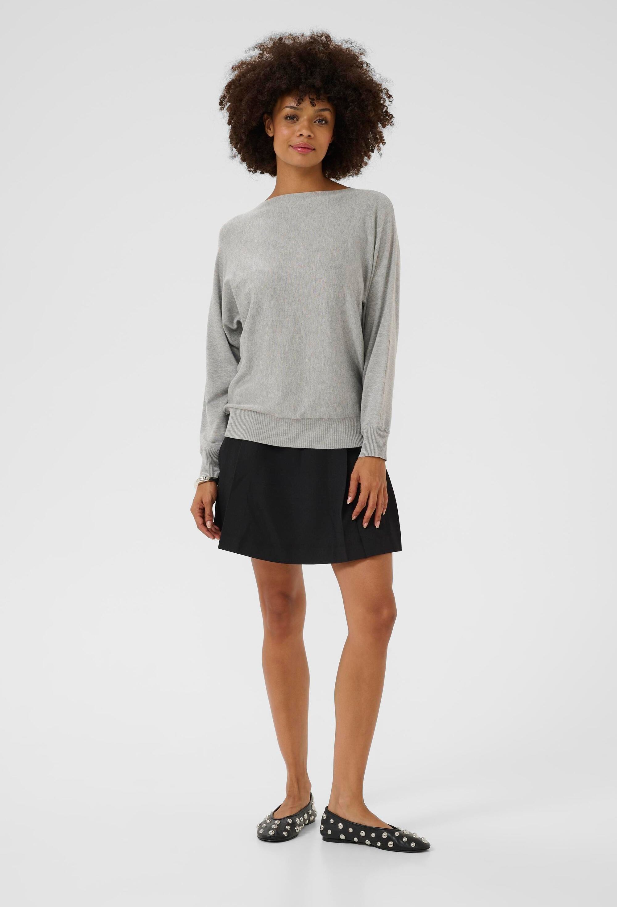 Strickpullover CUannemarie Oversize fit light grey