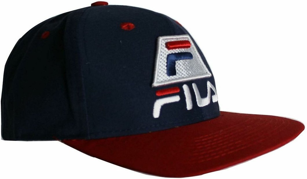Fila Logo Mens Navy/Rote Kappe