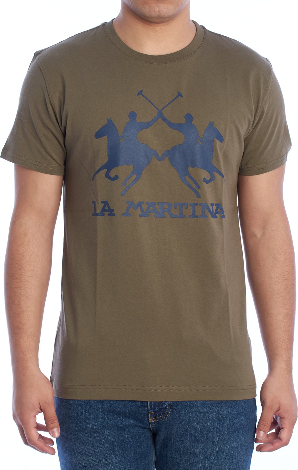 Kurzarm-T-Shirt mit normaler Passform YMR001-JS206 Herren