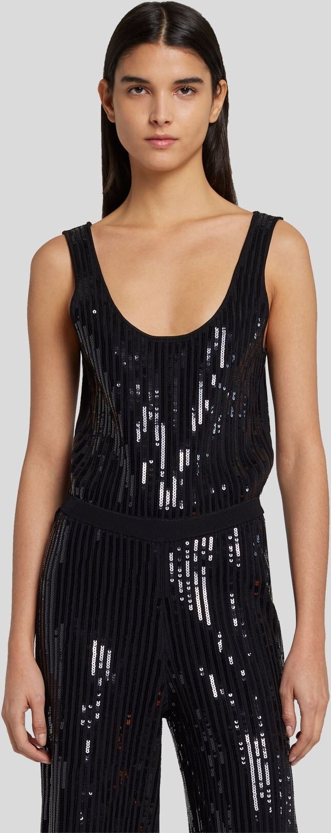 Damen Sequin Knit Jumpsuit