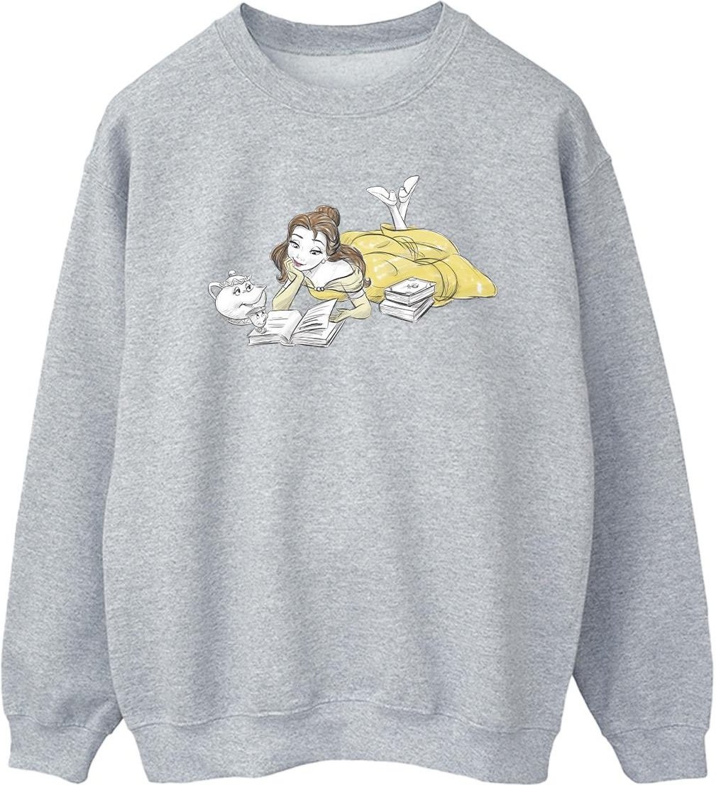 Disney - Sweat BEAUTY AND THE BEAST BELLE READING - Homme (Gris chiné)