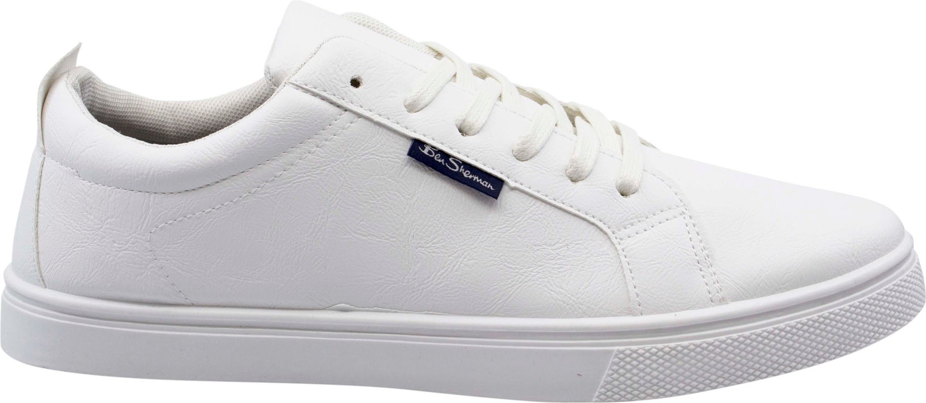 Ben Sherman Mickey Mens White Trainer