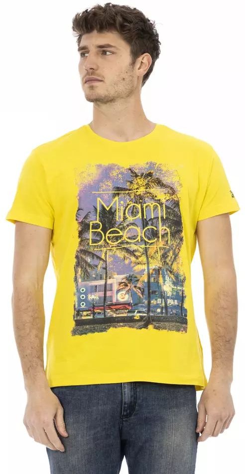 Miami Beach Grafik T-Shirt mit kurzem Arm und Rundhalsausschnitt