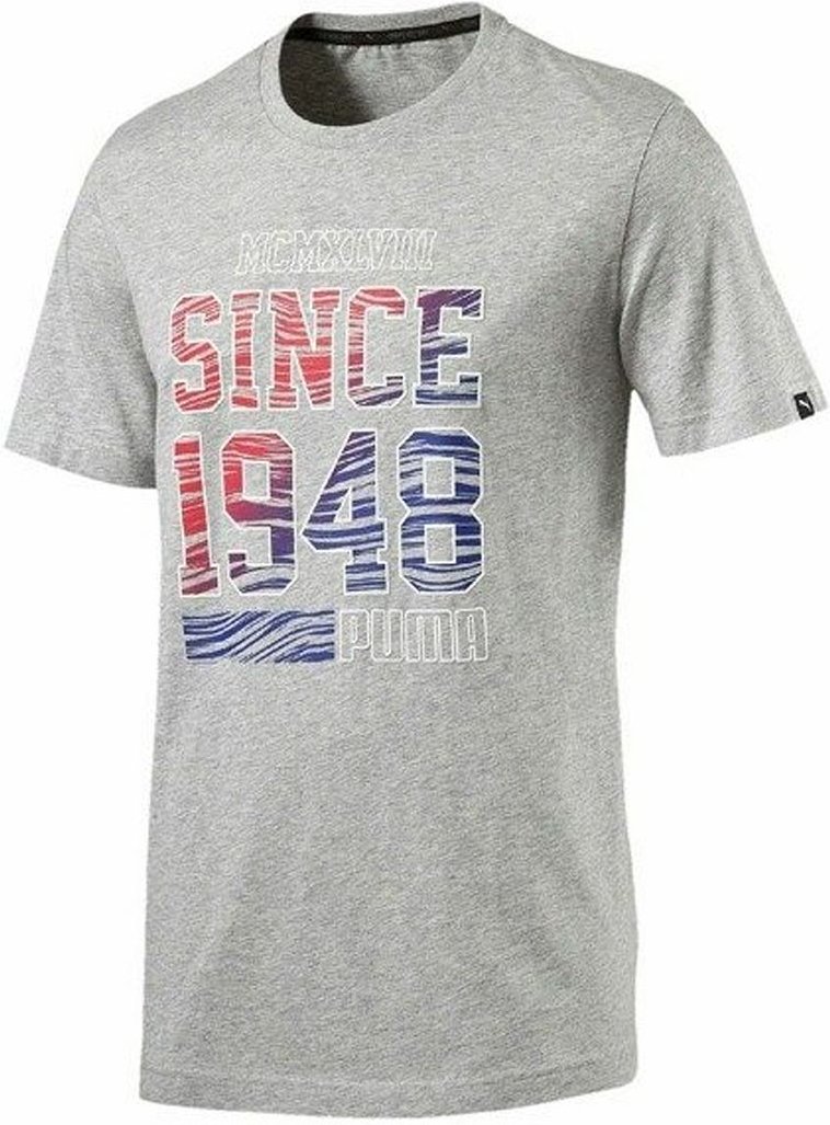 Puma Fun Summer 1948 Drycell Grey Regular Fit Herren T-Shirt 836592 04