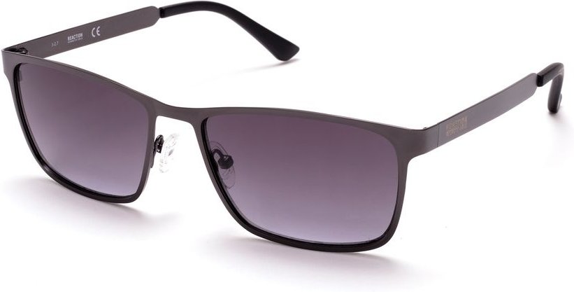 Rechteckige Metallsonnenbrille