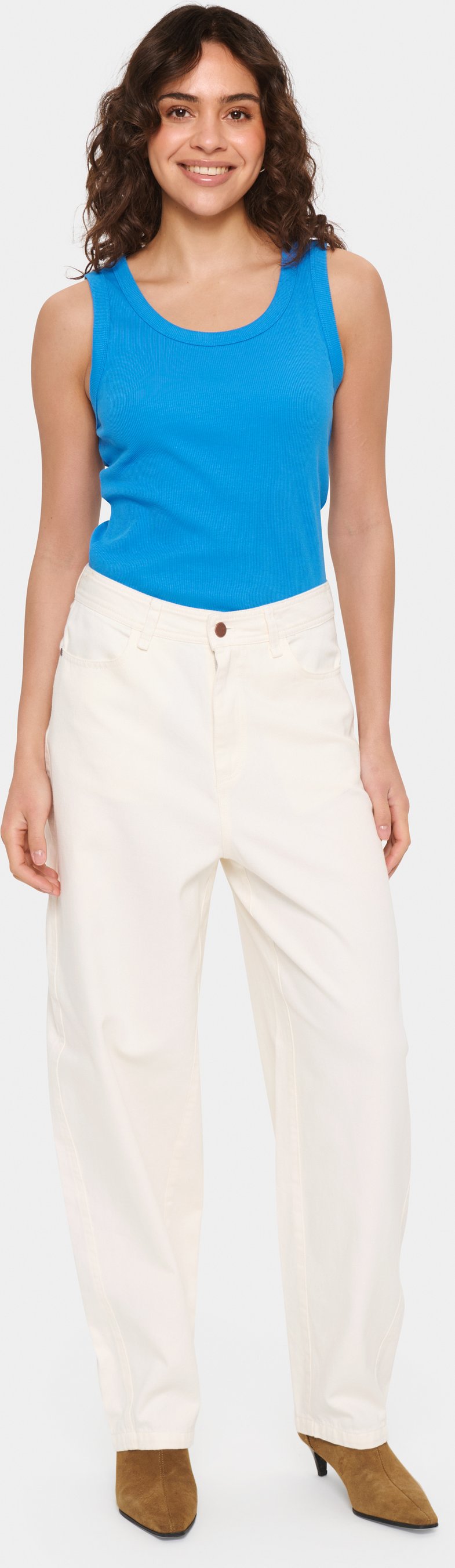 Jerseytop Slim fit Campanula blue