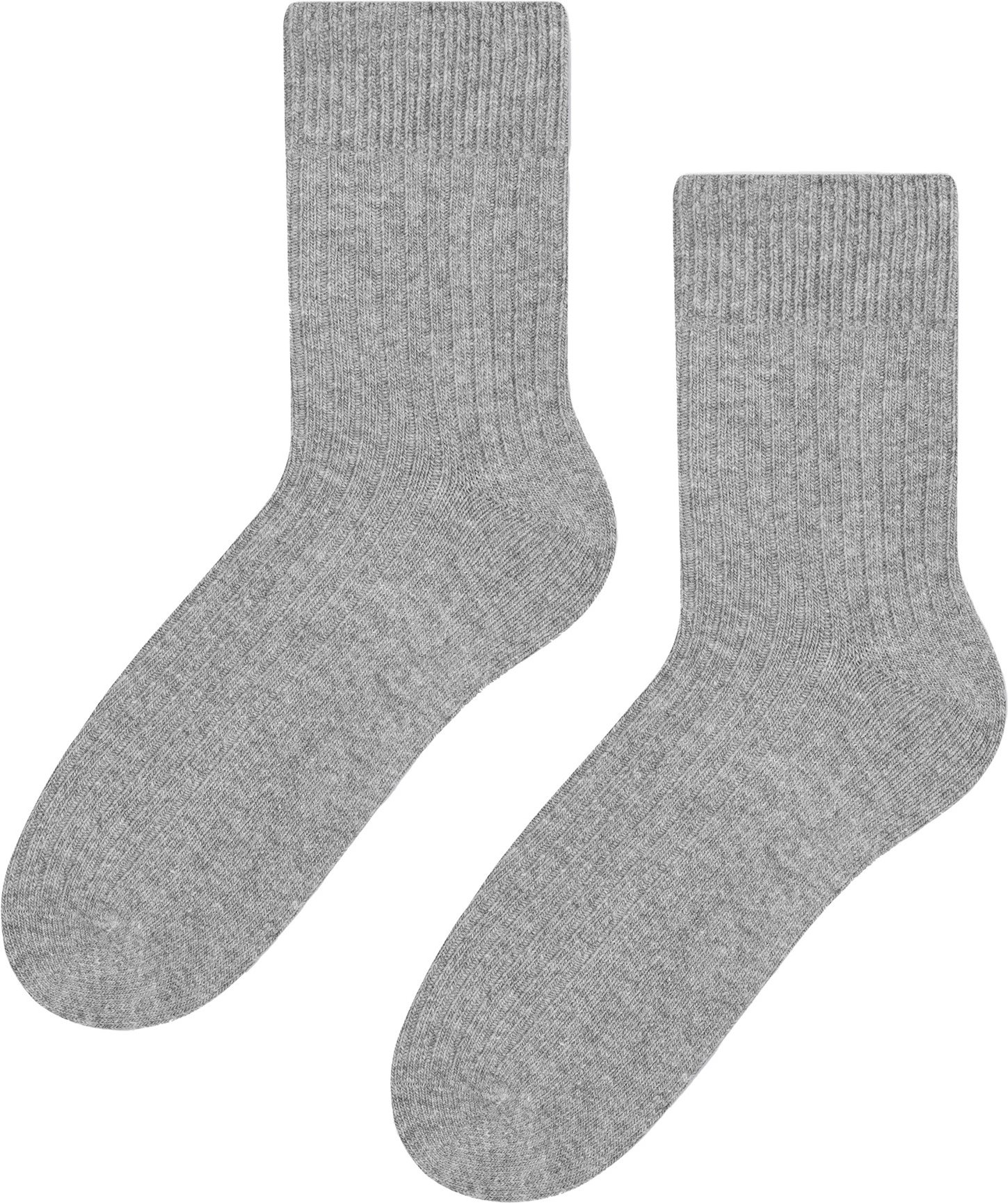 Womens Wool Dress Socks | Steven | Atmungsaktive Warme Socken für Damen -Grau