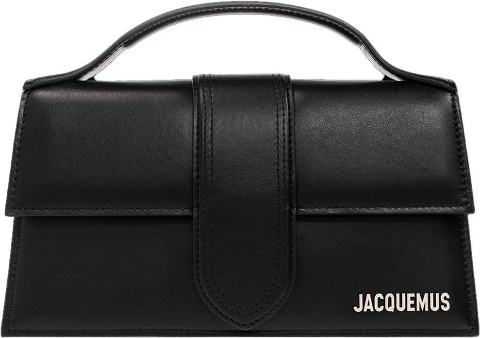 Jacquemus Le Grand Bambino Schultertasche Silber Logo