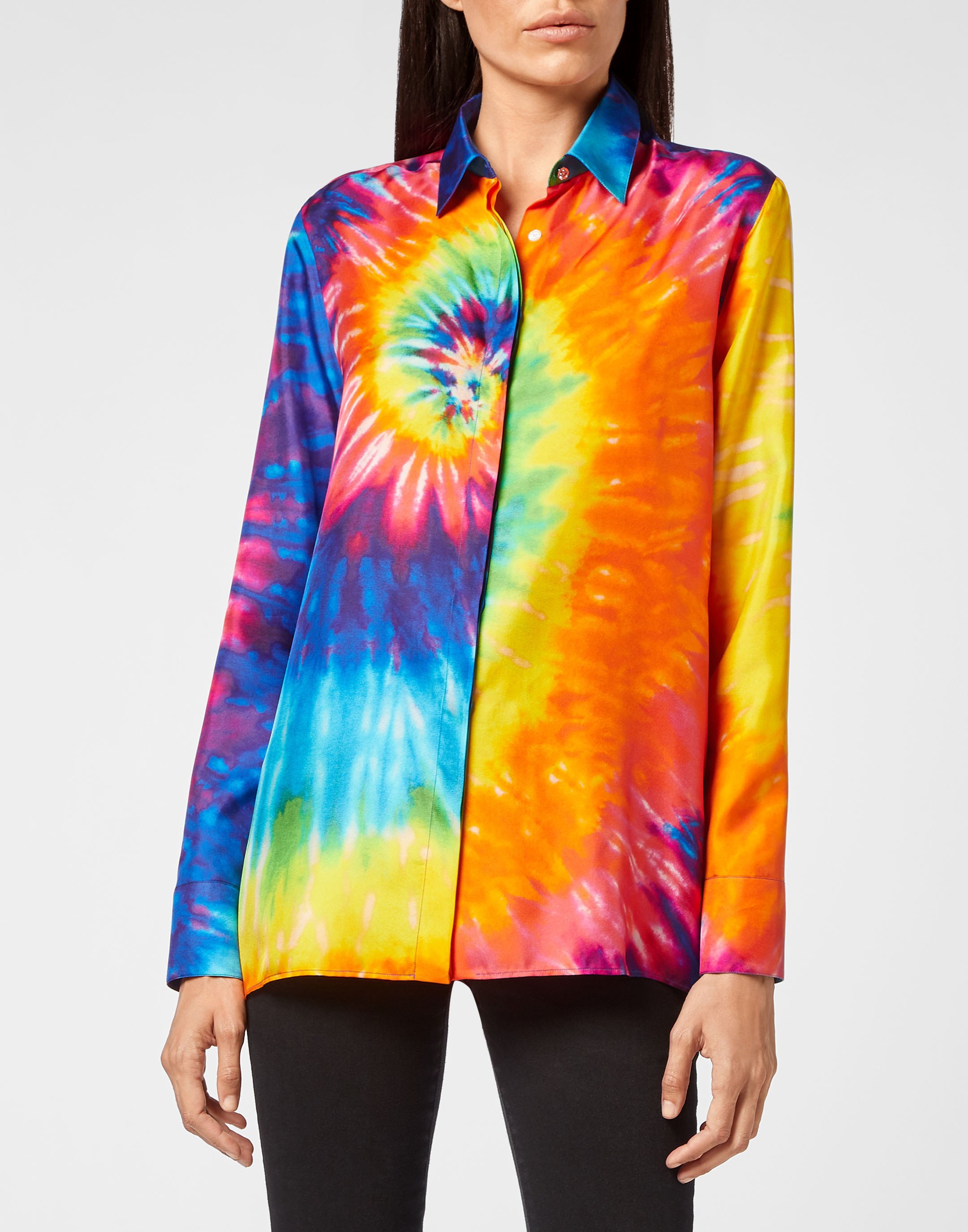 Hemdbluse Tie Dye