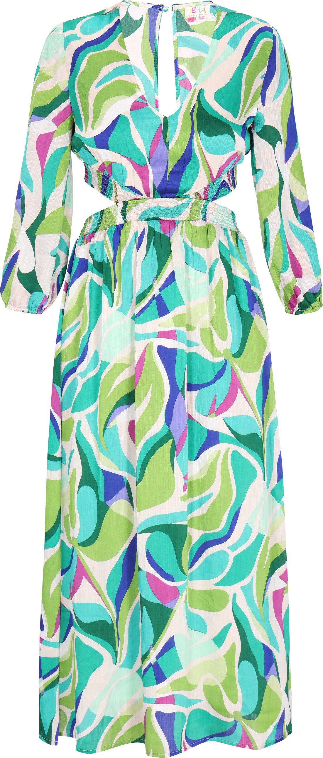 IZIA Kleid Frauen aqua mehrfarbig